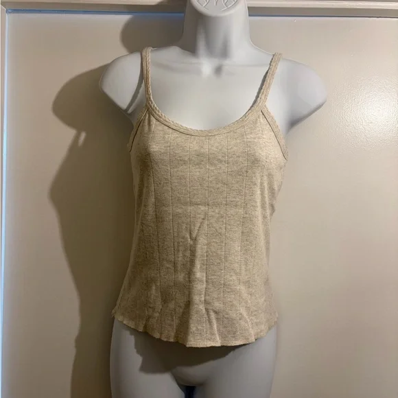 Vintage Chicos Casual Heather Gray Ribbed Tank - Picture 6 of 6